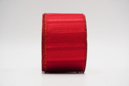 Metallic Shimmer Wired Ribbon_KF6951_red